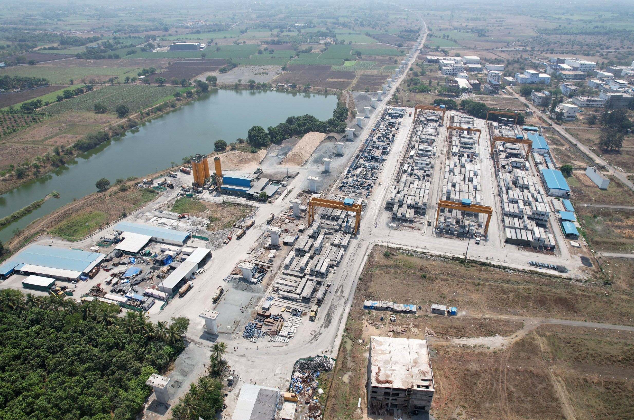 Segmental Casting Yard at Surat District, April 2023